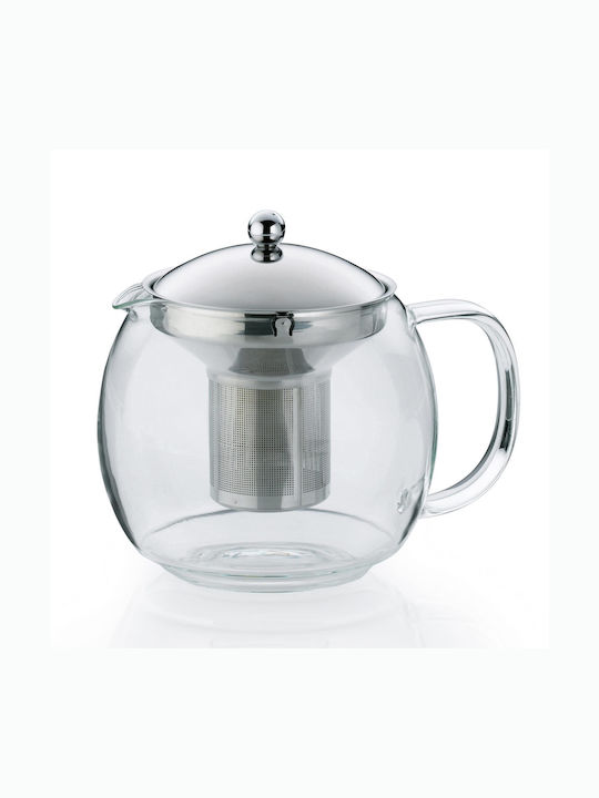 Kela Keuken Ceainic cu Filtru Sticlă Transparent 1500ml