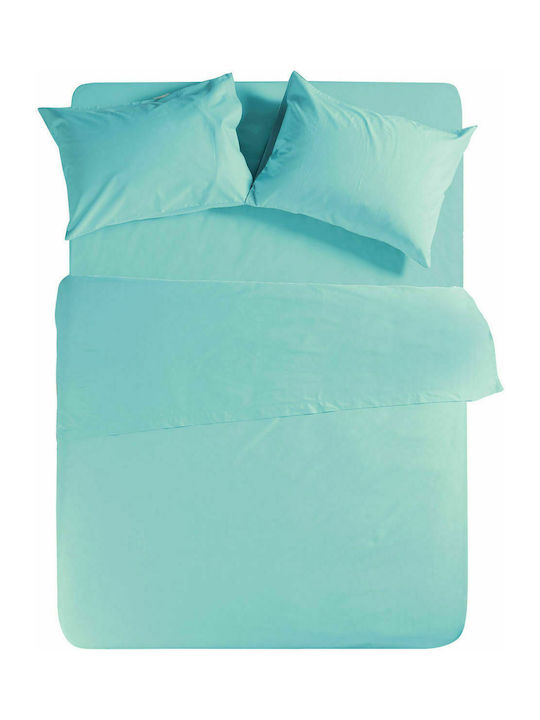 Nef-Nef Homeware Sheet Super-Double 240x270cm. Basic 011709 728 Aqua