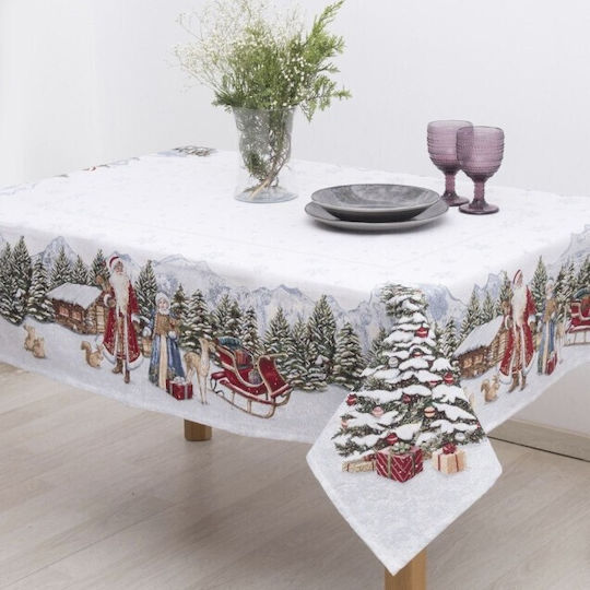 Dimeco Christmas Tablecloth Fabric L180xW140cm.