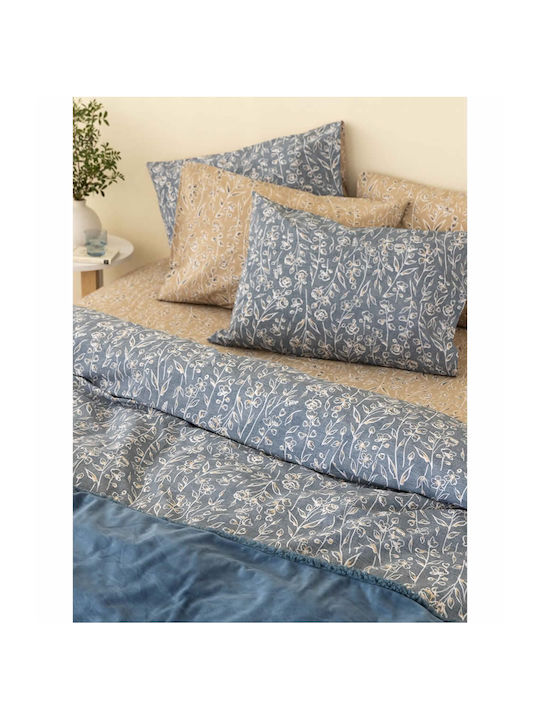 Palamaiki Sheet Sets Queen 240x260cm. Fl6255 Blue 4pcs