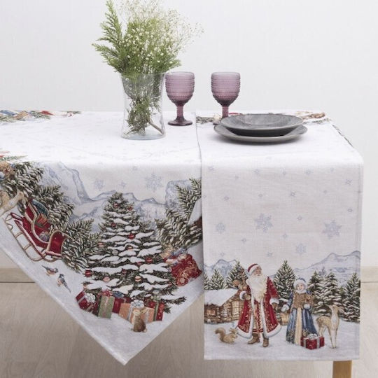 Dimeco Christmas Tablecloth Fabric L180xW140cm.