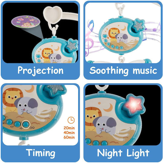 Martin Toys Mobile for Cot with Music, Rotation, and Projector for 0++ Months LZ5285