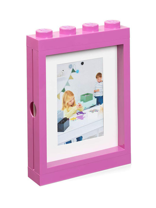 LEGO Παιδική Κορνίζα Πλαστική Ροζ 10x15cm