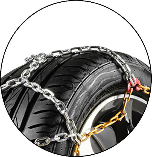 Cartech One Touch Fast Fit No 70 Anti-slip Chains Thickness 9mm Passenger Car 2pcs