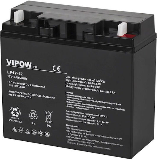 12v Lead Gel Battery 17ah Maintenance-free 181x77x167 Mm