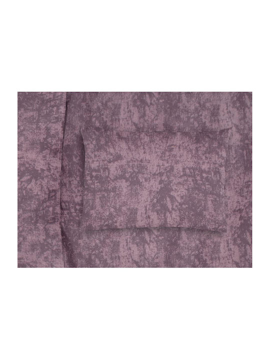 Dimcol Shadow Σετ Σεντόνια Μονά 160x240εκ. 19 Dark Lila (3τμχ)