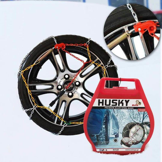 Husky No 10 Anti-slip Chains Thickness 12mm Passenger Car 2pcs