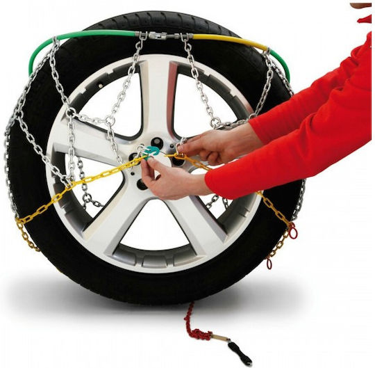 Auto Gs Olympus No 130 Anti-slip Chains Thickness 12mm Passenger Car 2pcs