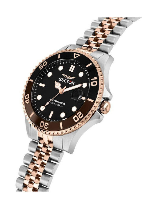 Sector Men's Watch 43mm Automatic with Silver Stainless Steel Bracelet