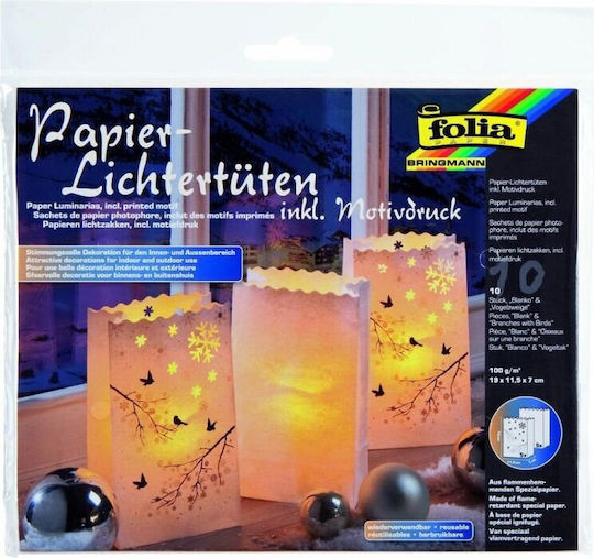 Folia Lantern for Party 10pcs 19cm