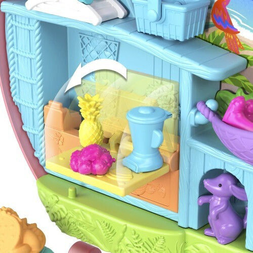 Mattel Sparkle Cove Adventure Floatie Compact Polly Pocket Adventure Moped for Age 4+