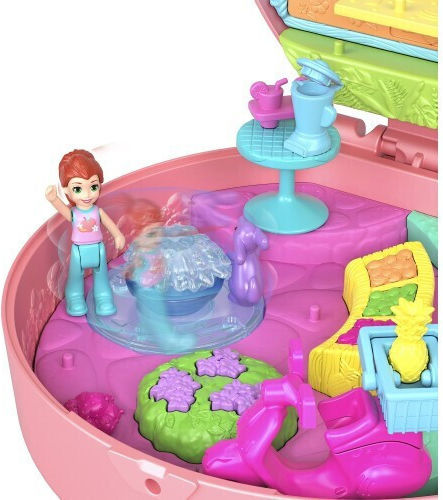 Mattel Sparkle Cove Adventure Floatie Compact Polly Pocket Adventure Moped for Age 4+