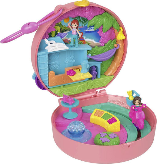 Mattel Sparkle Cove Adventure Floatie Compact Polly Pocket Adventure Moped for Age 4+
