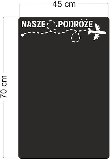 Decowalls Magnetisch Trockenlöschtafel Aufkleber 45x70cm