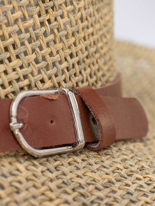 Brims and Trims 7166 Frauen Rattangeflecht Hut Panama Beige