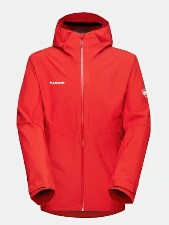 Winter Jacket Hardshell Waterproof and Windproof Red