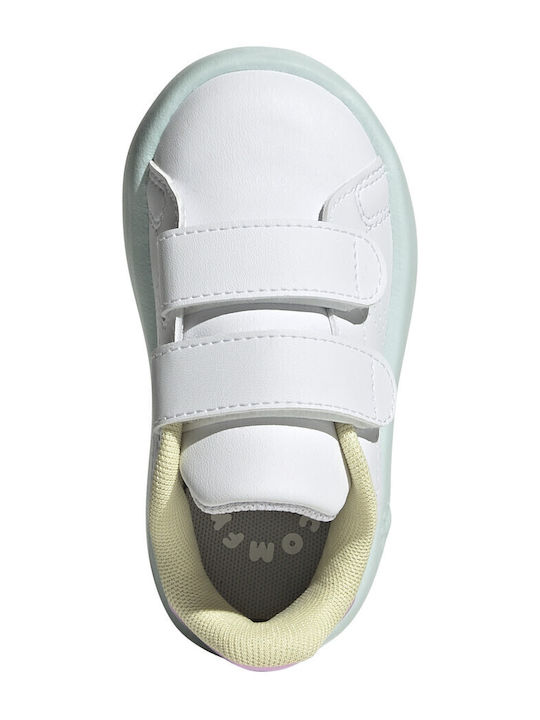 Advantage Παιδικά Sneakers με Σκρατς Λευκά