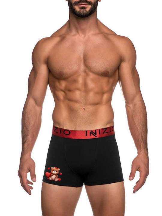 Inizio Men's Boxer Black/Red