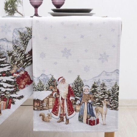 Dimeco Christmas Tablecloth Runner Fabric L100xW35cm.