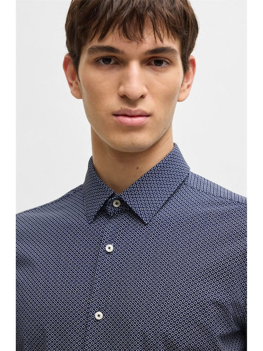 Cu mânecă lungă Cămașă Dark Blue