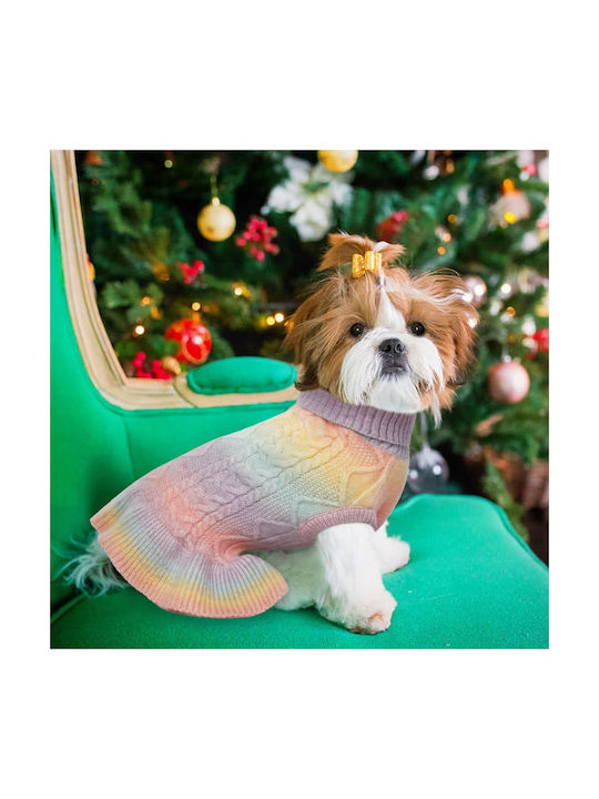 Warm Winter Sweater Turtleneck Dogs Multicolored