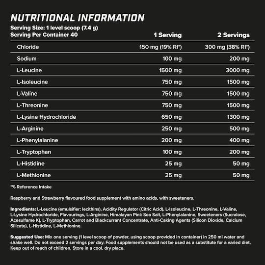 XTend EAAs + Electrolytes 100mg 300gr 40 Μερίδες Tropical