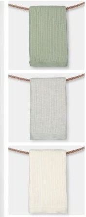 F&L Blanket Nursery Swaddling Blankets Knitted Blue 80x100cm