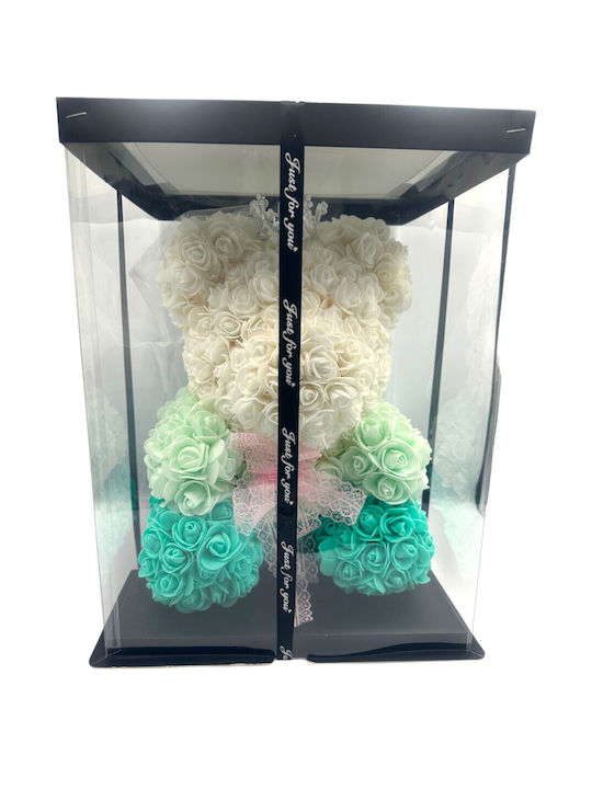 Mohicans Teddy Artificial Roses Love Bear Tricolor Crown 25cm 0988-6-1 Mint Mohicans Teddy Artificial Roses Love Bear Tricolor Crown 25cm 0988-6-1 Mint