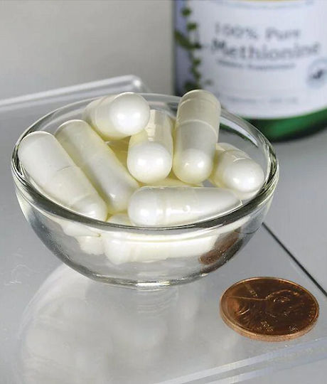 Swanson Pure L-Methionine 500mg 30 Κάψουλες Unflavoured