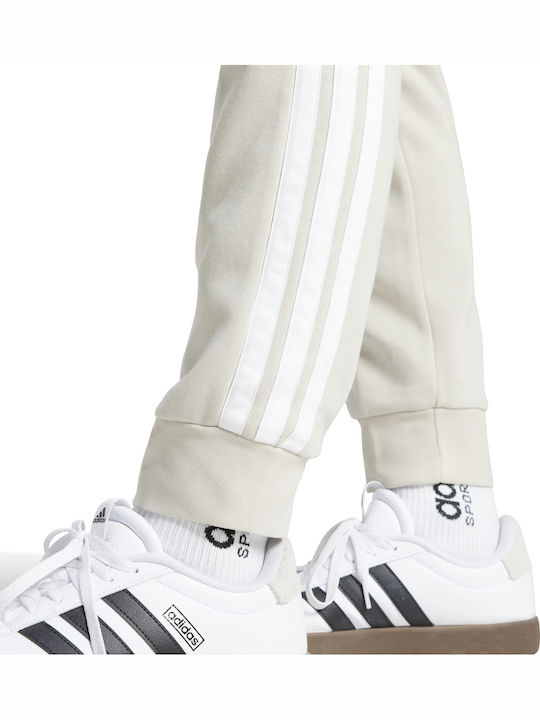 Essentials 3-Stripes Jogginghose mit Gummizug Beige