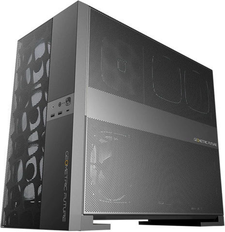 Geometric Future Model 5 Vent Gaming Middle Tower Carcasă Calculator cu Fereastră Laterală Negru