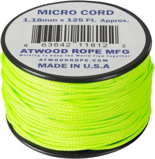 Atwood Ropes Mfg Micro Αρτάνη Νήμα Επιβίωσης 125ft Κογιότ