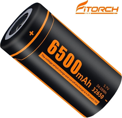 Fitorch Επαναφορτιζόμενη Μπαταρία 32650 Li-ion 6500mAh 3.7V 1τμχ