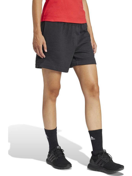Essentials Linear French Terry Femei Pantaloni scurți Pantaloni scurți Negru