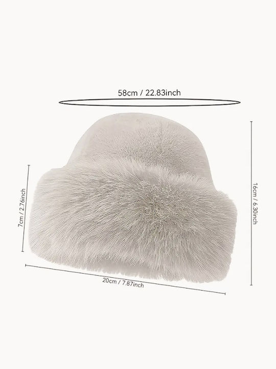 ShuShu Frauen Pelzige Hut Weiß
