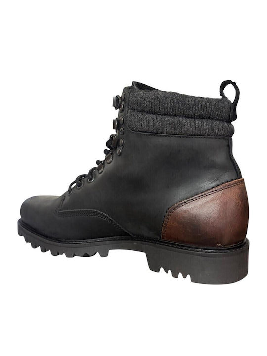 Leather Black Men's Boots Anatomical