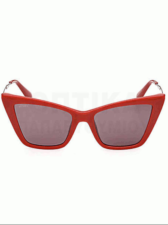 Max & Co Women's Sunglasses with Black Frame and Red Lenses MO0057 66E