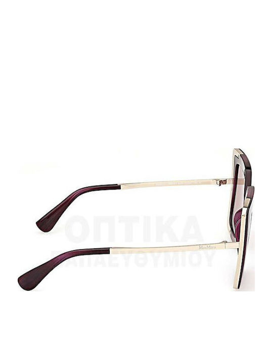Max Mara Women's Sunglasses with Burgundy Frame MM 0051 83W