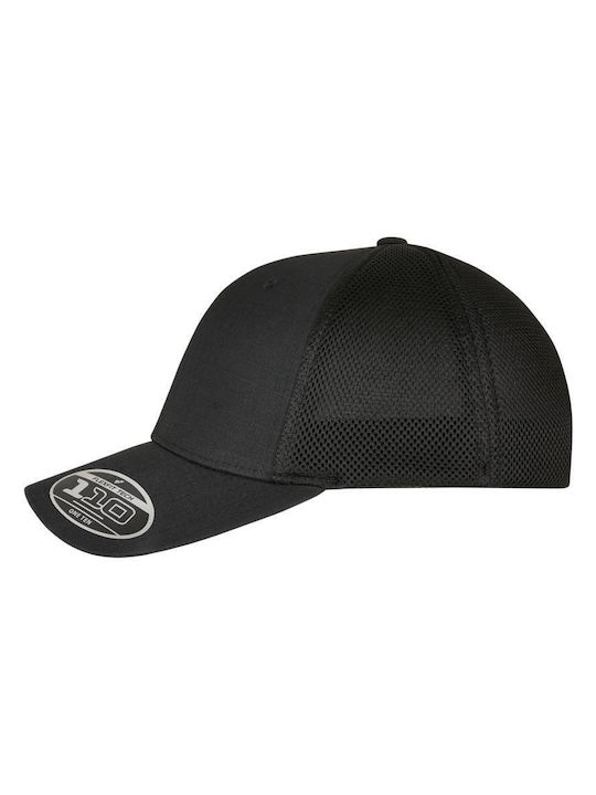 110 Flexfit Ripstop Mesh Cap Black Ss22 110rm-00007