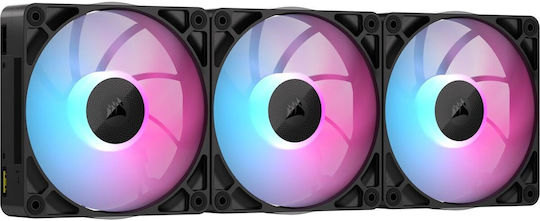 Corsair Ventilator Pentru Carcasă ICUE LINK RX120 MAX (2000rpm / 71.3cfm) cu Iluminare RGB și Conexiune 4-Pin PWM 3 Bucăți