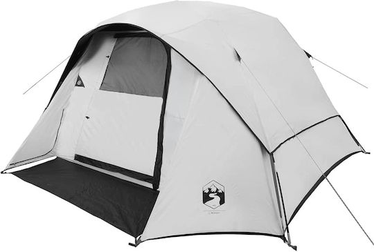 vidaXL Campingzelt Weiß mit Doppeltuch für 6 Personen 317x346x195cm