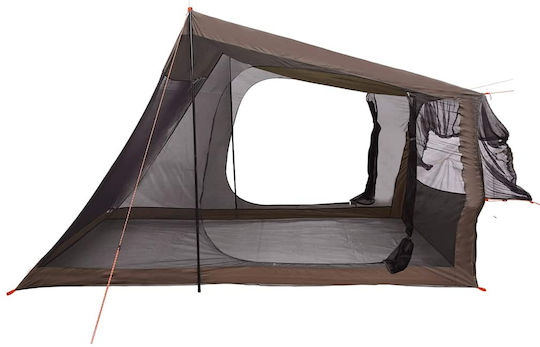 vidaXL Camping Tent Brown for 2 People