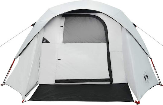 vidaXL Campingzelt Weiß mit Doppeltuch für 6 Personen 317x346x195cm