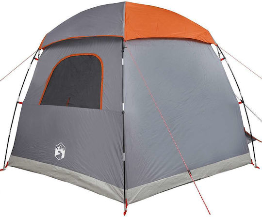 vidaXL Campingzelt Grau für 6 Personen 388x350x230cm