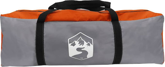 vidaXL Campingzelt Grau für 6 Personen 388x350x230cm