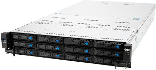 Asus Rack 1U RS300-E12-RS4/350W Intel C262 LGA1700 95W 4xDDR5 4400 4000 3600 4x3,5"/2,5" 4*SATA SAS NVMe 2x Intel I210AT 1x Управляващ порт 1+1 450W 80 Plus Platinum