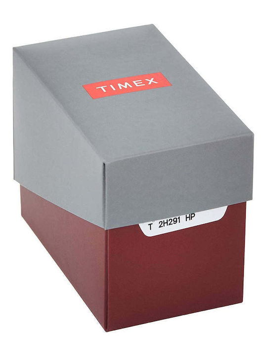 Timex Γυναικείο Ρολόι 35mm Μπαταρίας με Ασημί Μεταλλικό Μπρασελέ