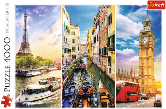 Puzzle Trip În Europa 2D 4000 Piese