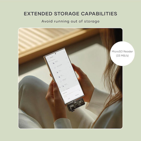 Αντάπτορας Satechi Mobile Xr Hub Microsd Reader Γυαλιά Ar Xr Type-c Male 1 X Type-c 100w 1 X Type-c 10gbps 4k@60hz 1 X Microsd Space Grey St-hxrsdm