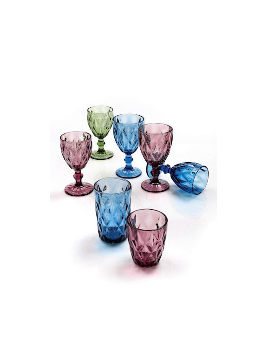 Cryspo Trio Kare Eisschüssel Rund Glas Purple mit Durchmesser 12cm